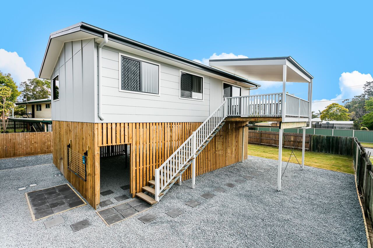 The granny flat with its own stairs and entrance
